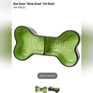 NWT Rae Dunn brew gruel pet bowl